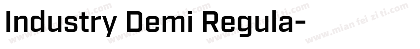 Industry Demi Regula字体转换